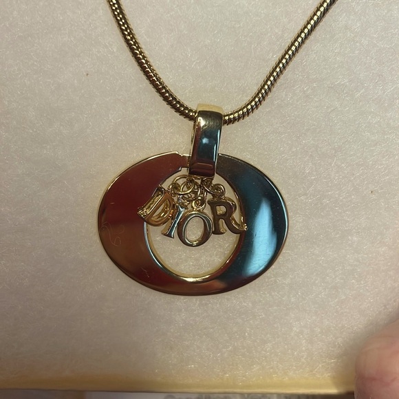 Dior Jewelry - Gold Christian Dior Pendant Necklace Gorgeous!